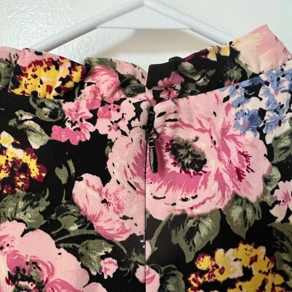 REBECCA TAYLOR Lavinia Rose High Collar Dress - Picture 5 of 7